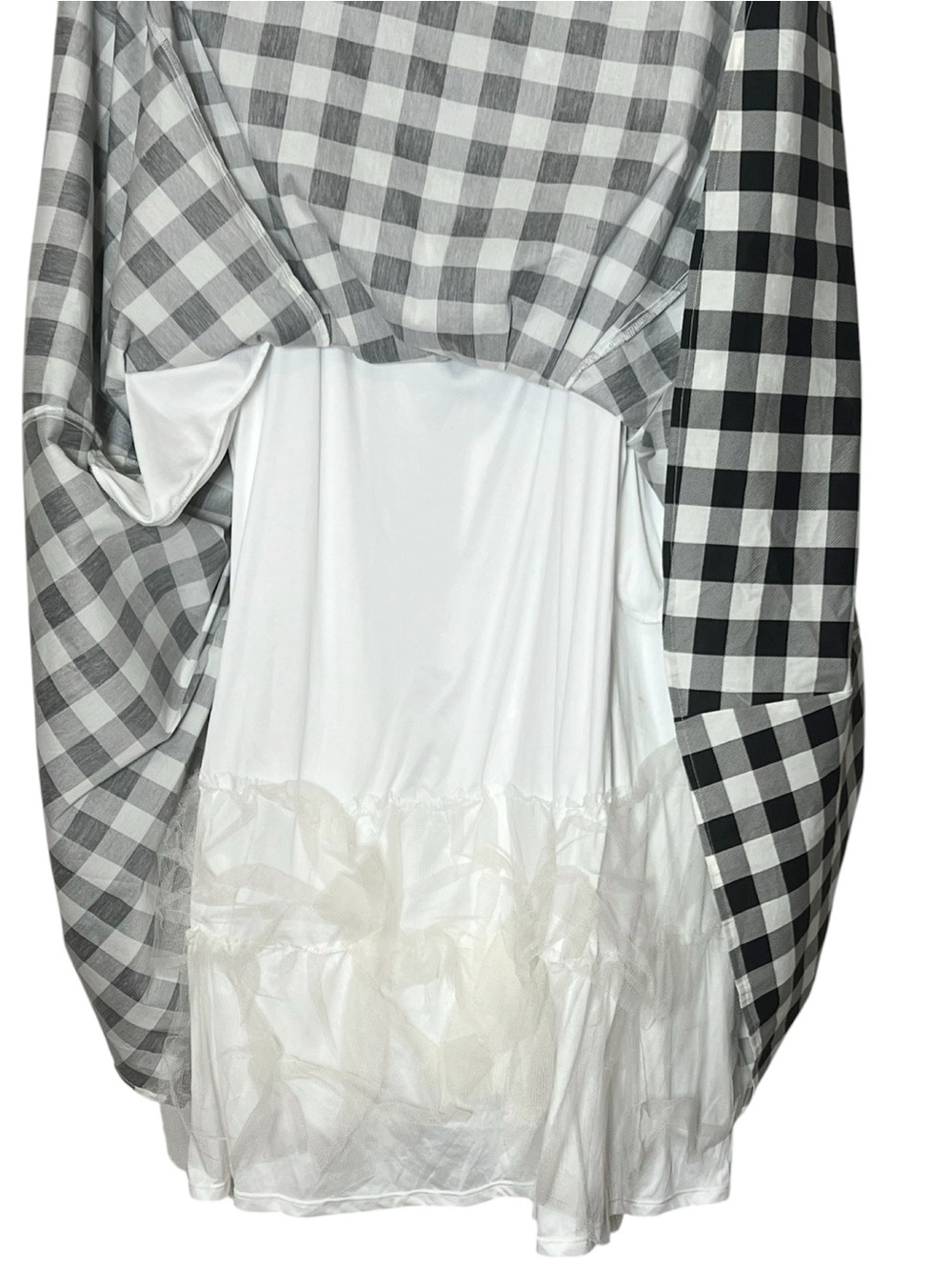 Black & White Gingham Fit-and-Flare Dress - Picture 6 of 11